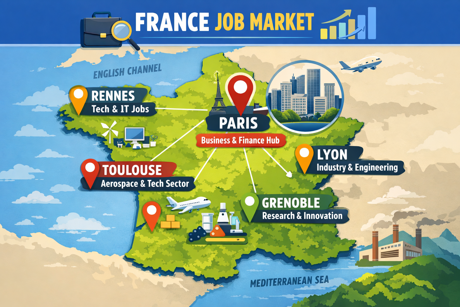 France job market map